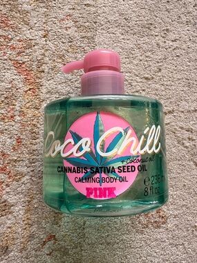 PINK Victoria's Secret Coco Chill Calming Body Oil - Cannabis Sativa Seed Oil